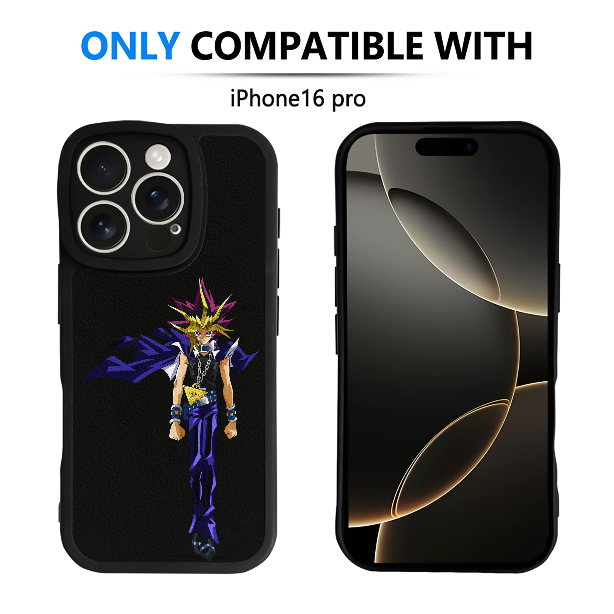 遊☆戯☆王 Yu-Gi-Oh! 【iPhone 16シリーズ対応】シリコンスマホケース（レザー調） 材質：シリコン